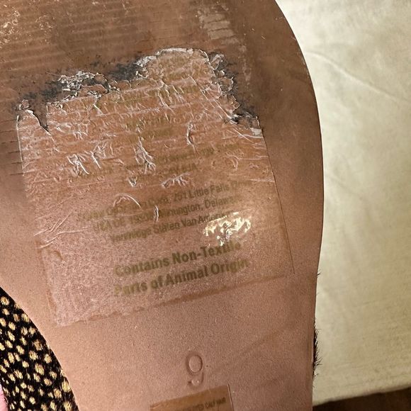 MADEWELL The Lucie Shoe in Leather Spotted Calf Hair Toffee Multi - Picture 11 of 12